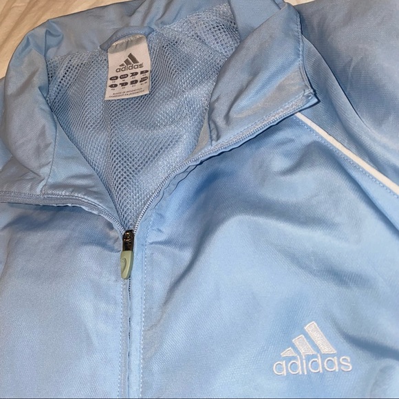 Vintage Adidas varsity windbreaker in baby blue 💙 - Picture 3 of 4